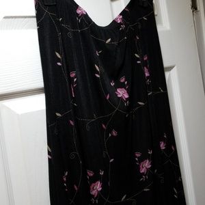 Flower print skirt---elastic waistband